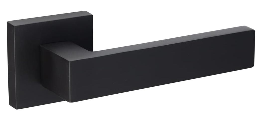 Yüksel Kare İtalyan Kare Rozetli Mat Siyah Wc Kolu