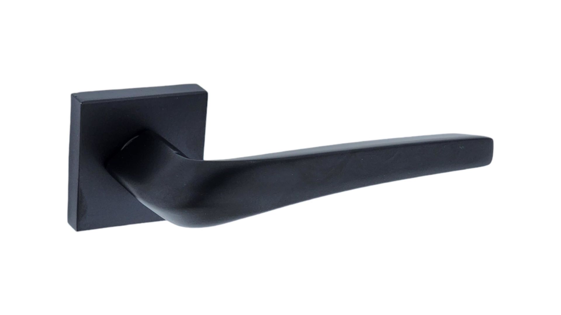 Yüksel Volante İtalyan Kare Rozetli Mat Siyah Wc Kolu