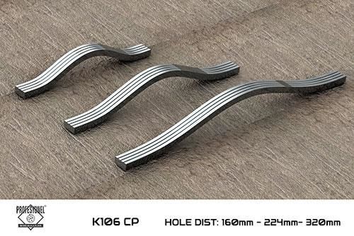 Profesyonel 650-K106 CP 224 mm Krom Kulp