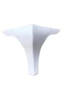 Mobilya Ayağı Zühre Ayak 14 cm Beyaz Mesir