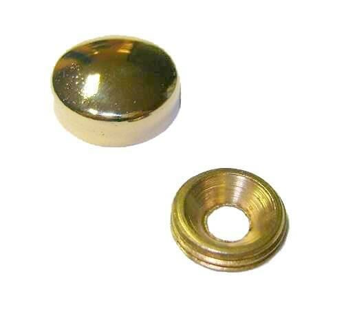 Dekoratif 15 mm Vida kapağı Sarı Metali