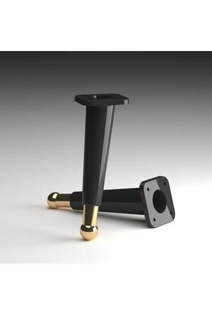 Mobilya Ayağı Mia Ayak 16 cm Siyah-Altın Kaplama Mesir