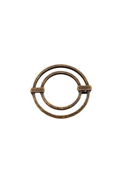 Metax İkili Halka Kulp 064 mm Antik Sarı