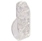 Dolap Askı Flanşı Şeffaf 16 mm Oval Metali
