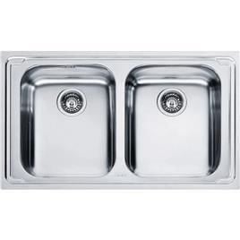 Franke Logica Line Çelik Evye LLX 620 İki Gözlü Paslanmaz