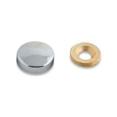 Dekoratif 15 mm Vida kapağı Krom Metali